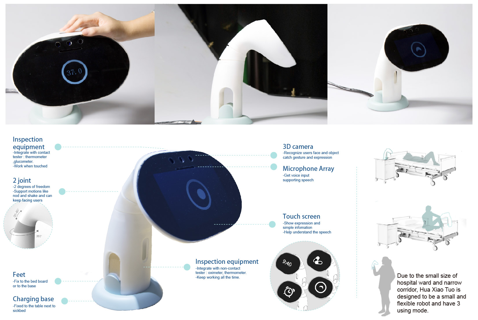 Industrial design exploration and final 3D printed model
