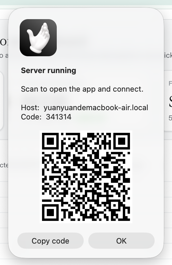 Scan the QR to connect your phone