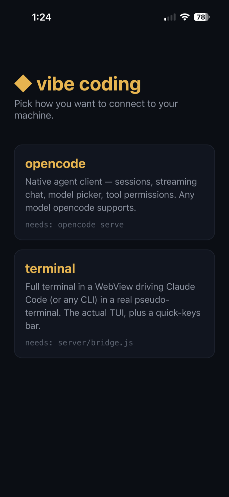 mode picker